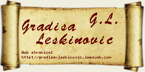 Gradiša Leškinović vizit kartica